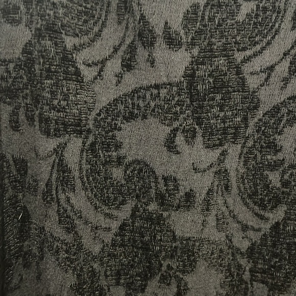 CP shades black Sausalito button down shirt jacket floral velvet textured large - Picture 6 of 8